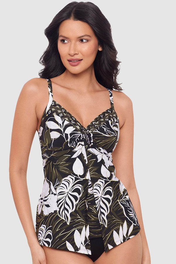 Elle Dorado Love Knot Slimming Underwired Tankini Top