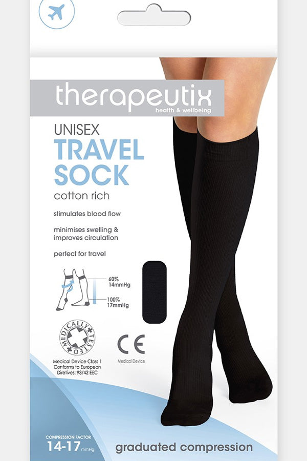 Unisex Graduated Compression Travel Sock