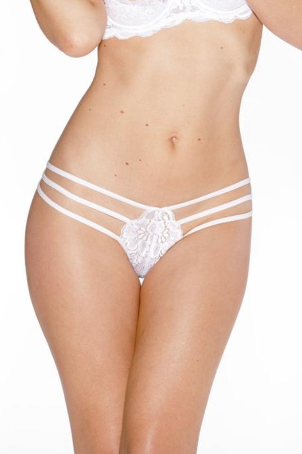Stretch Lace Strappy Thong - Studio Europe