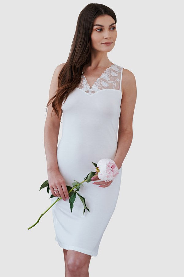 Bridal Viscose Nightie with Embroidery