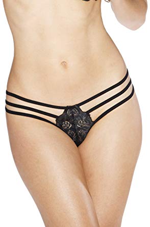 Stretch Lace Strappy Thong - Studio Europe