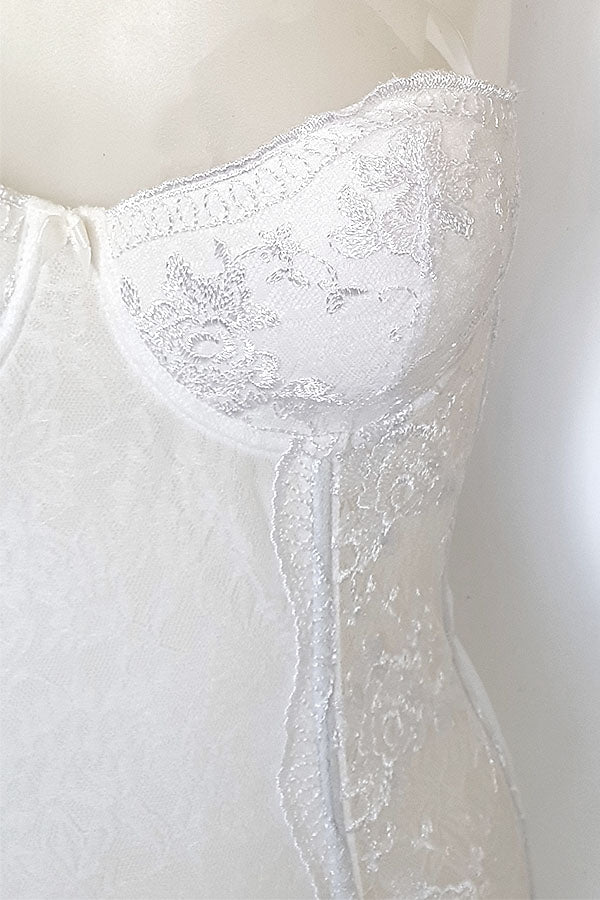 Mughetto Lace & Satin Bridal Bustier - Studio Europe