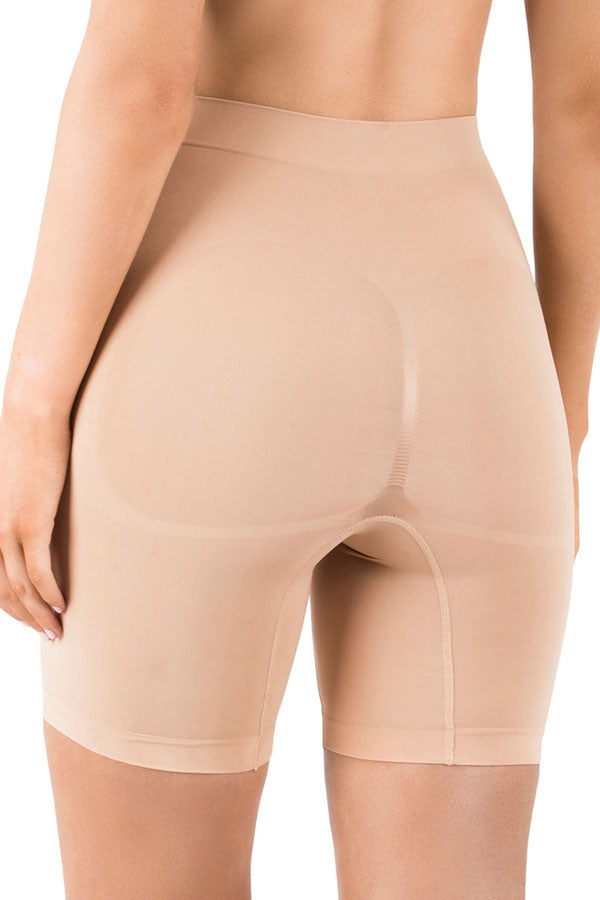 ASSETS by SPANX Women's Remarkable Results High-Waist Mid-Thigh Shaper -  Light Beige 3X